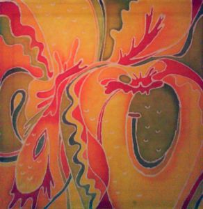 Картина батик "Яблоко" в Саратове и Энгельсе